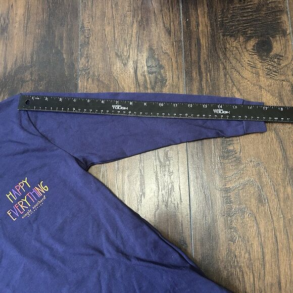 NWT Simply Southern Happy Everything Fall Holiday Long Sleeve TShirt Youth Small - Picture 5 of 8